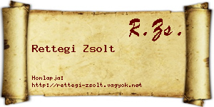 Rettegi Zsolt névjegykártya